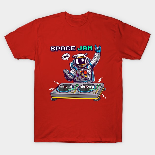 dj astronaut T-Shirt by hayr pictures